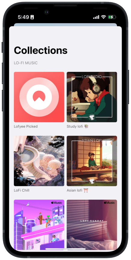 Collections Screenshot